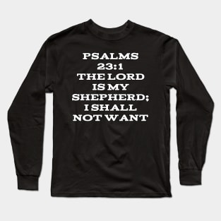 Psalm 23:1 Long Sleeve T-Shirt